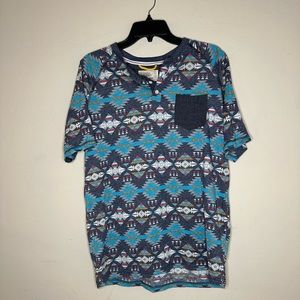 Free Planet. Men’s Henley Large T-Shirt. No holes or damage.